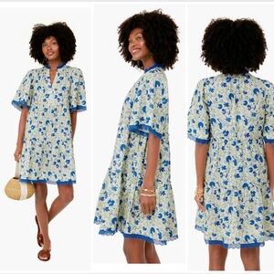 Tuckernuck NWT! Linen Blend Bluebird Melody Crawford Dress Size XL